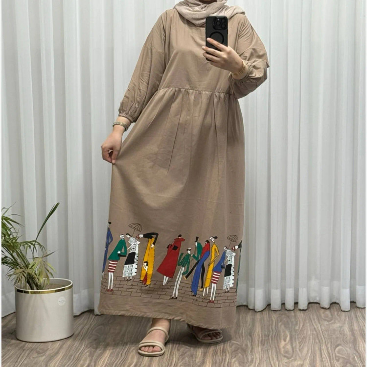 پیراهن ساحلی لینن فری سایز تا 52 زنانه کد 713 بنددار شیک و راحت چهارفصل