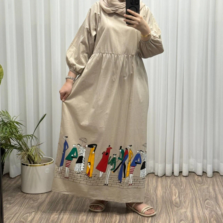 پیراهن ساحلی لینن فری سایز تا 52 زنانه کد 713 بنددار شیک و راحت چهارفصل