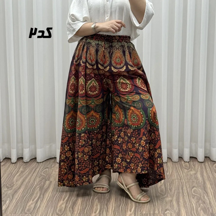 دامن شلواری زنانه مدل اشک فری سایز تا سایز 44 جنس نخ کتان وارداتی چهارفصل بدون چروک و سایه اندازی