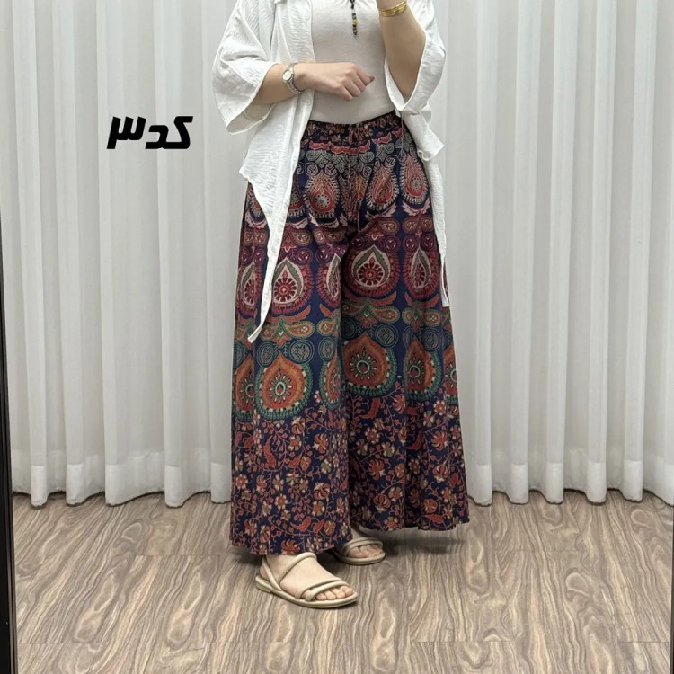 دامن شلواری زنانه مدل اشک فری سایز تا سایز 44 جنس نخ کتان وارداتی چهارفصل بدون چروک و سایه اندازی