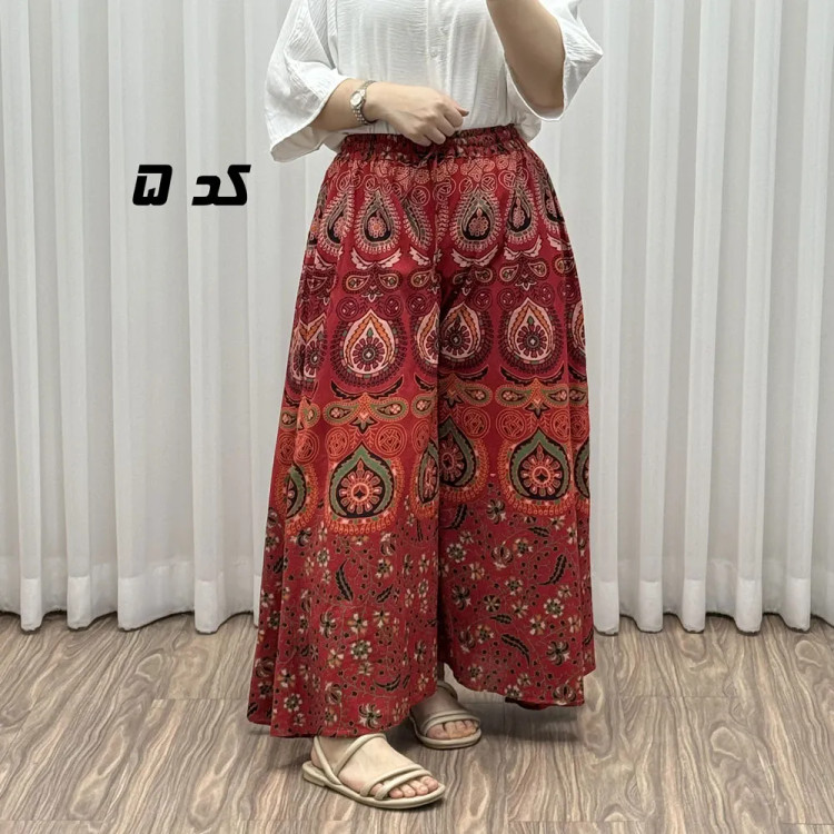 دامن شلواری زنانه مدل اشک فری سایز تا سایز 44 جنس نخ کتان وارداتی چهارفصل بدون چروک و سایه اندازی