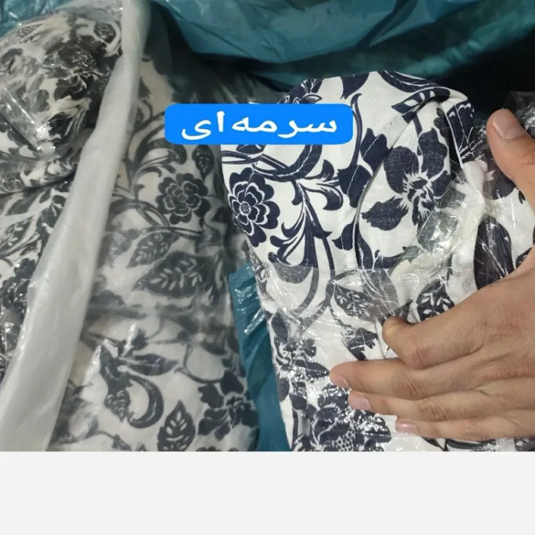 پیراهن ساحلی نخی فلور زمینه سفید فری سایز (38 تا 48) بدون بدن نما