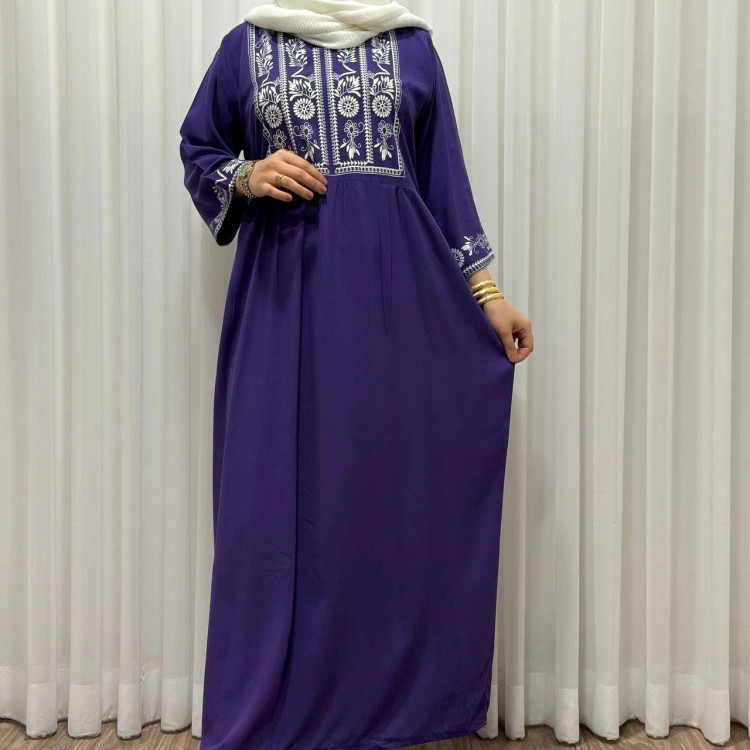 پیراهن ساحلی زنانه نخی مدل الهه فری سایز تا 46 کمربند دار تن خور شیک و راحت چهارفصل سایه نمیندازد