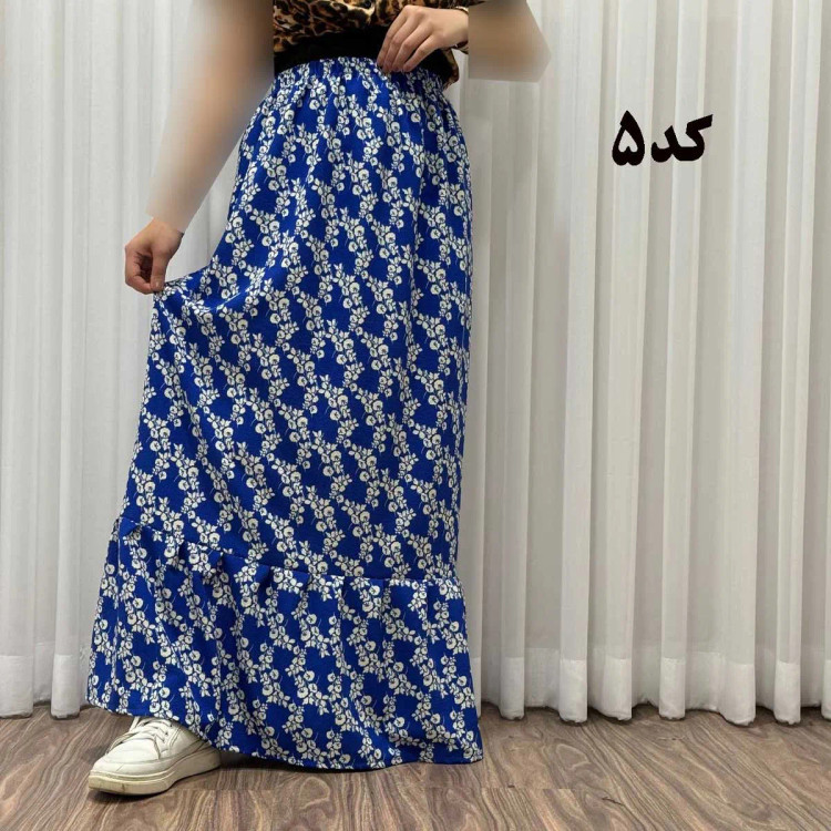 دامن بلند زنانه پفکی مدل پاموق فری سایز مناسب تا سایز 48 تنخور شیک و راحت چهارفصل بدون آبرفت و رنگ رفت