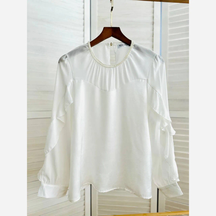 شومیز ساتن پری چهارفصل زنانه کد 1196 سایز 2XL تا 3XL مناسب تا سایز 48