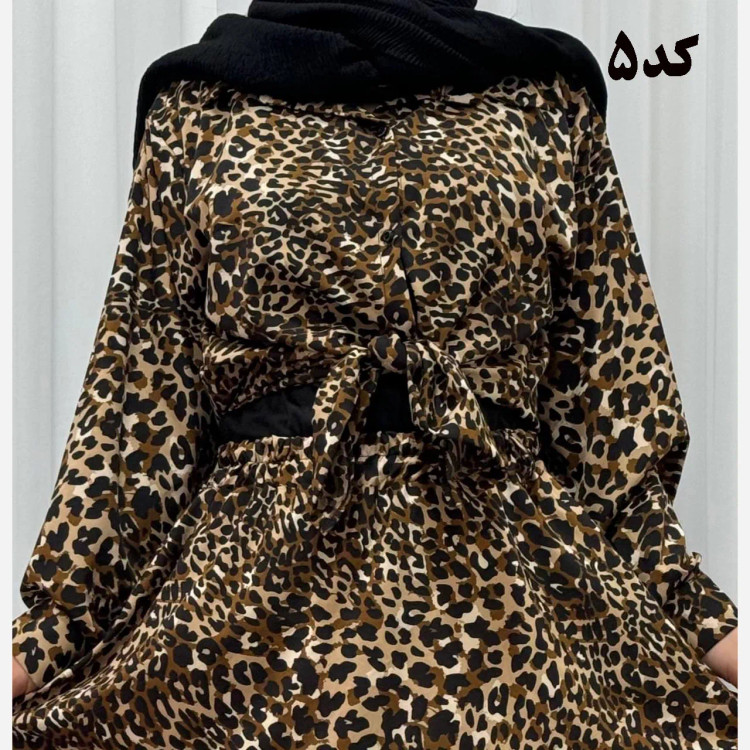 شومیز زنانه مجلسی پلنگی کرپ الیزه فری سایز تا 48 چهارفصل شیک و راحت بدون چروک و آبرفت