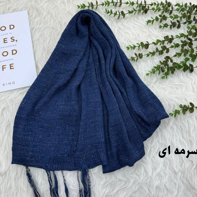 شال ساده وارداتی لمه نخی کد 972 قواره 200×80 سانت بدون آبرفت و رنگ رفت