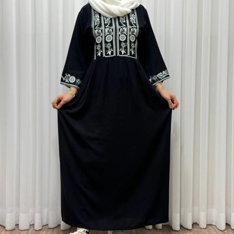 پیراهن ساحلی زنانه نخی مدل الهه فری سایز تا 46 کمربند دار تن خور شیک و راحت چهارفصل سایه نمیندازد