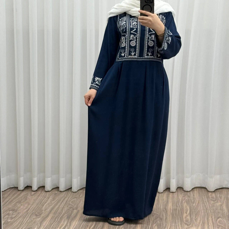 پیراهن ساحلی زنانه نخی مدل الهه فری سایز تا 46 کمربند دار تن خور شیک و راحت چهارفصل سایه نمیندازد