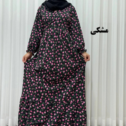 پیراهن ساحلی بوگاتی مدل گلریز فلور فری سایز تا 48 آبرفت و چروک ندارد تنخور شیک و راحت کمربند دارد