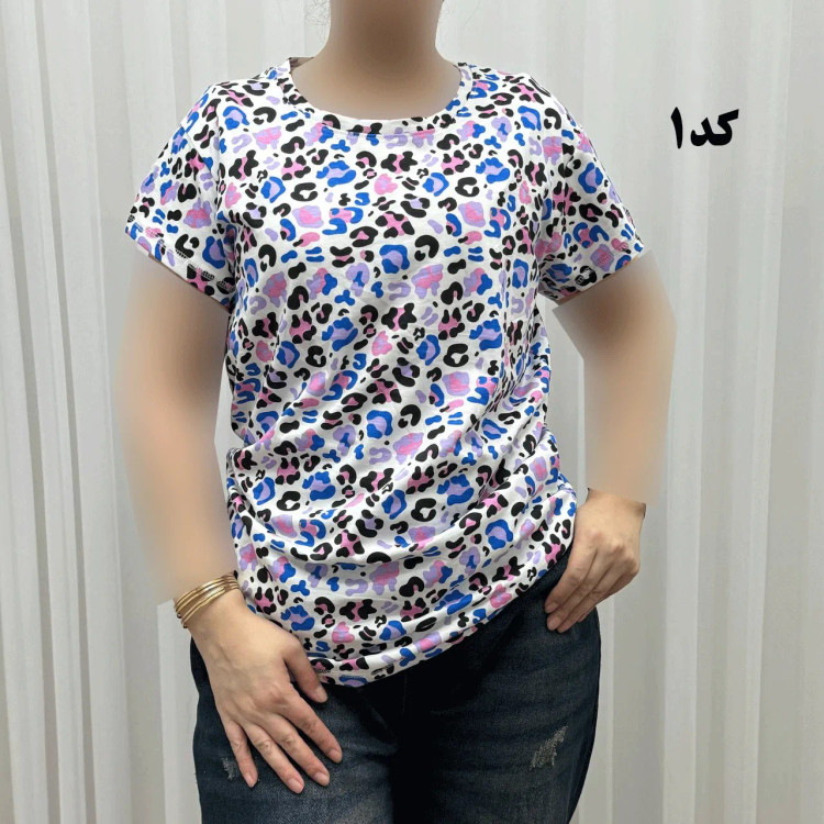 تیشرت پلنگی H&M سایزبندی کامل S تا XXXL آبرفت و رنگ رفت ندارد