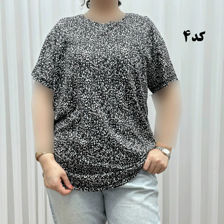 تیشرت پلنگی H&M سایزبندی کامل S تا XXXL آبرفت و رنگ رفت ندارد