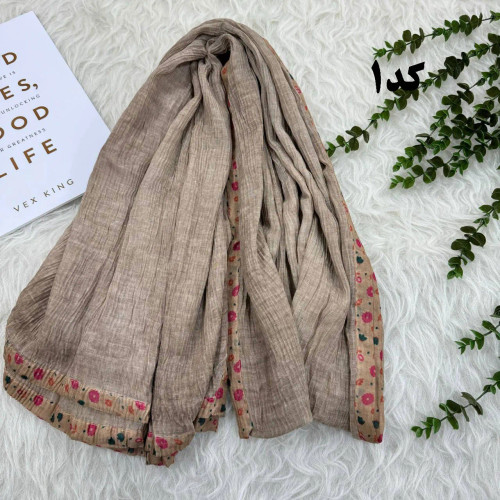 شال ساده وارداتی کد 983 بدون آبرفت و رنگ رفت و چروک