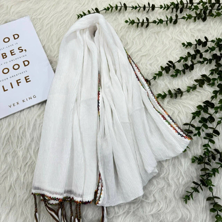 شال برشکا ساده وارداتی کد 988 بدون آبرفت و رنگ رفت