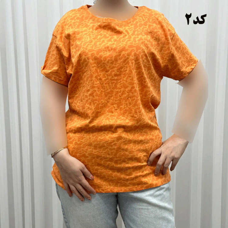 تیشرت پلنگی H&M سایزبندی کامل S تا XXXL آبرفت و رنگ رفت ندارد