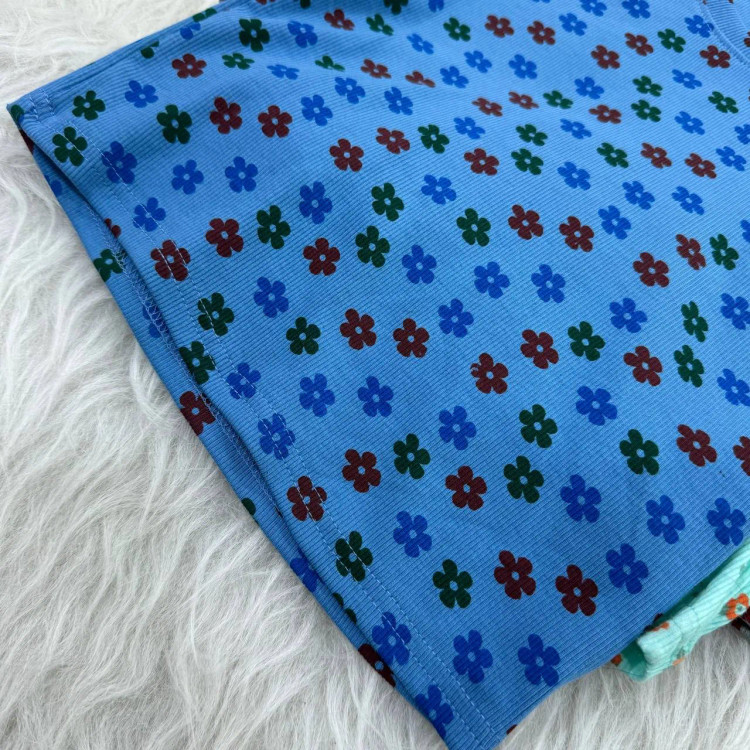 کراپ طرحدار H&M کد 1072 سایز S, M, L, XL, XXL قد 40 سانت بدون آبرفت و چروک