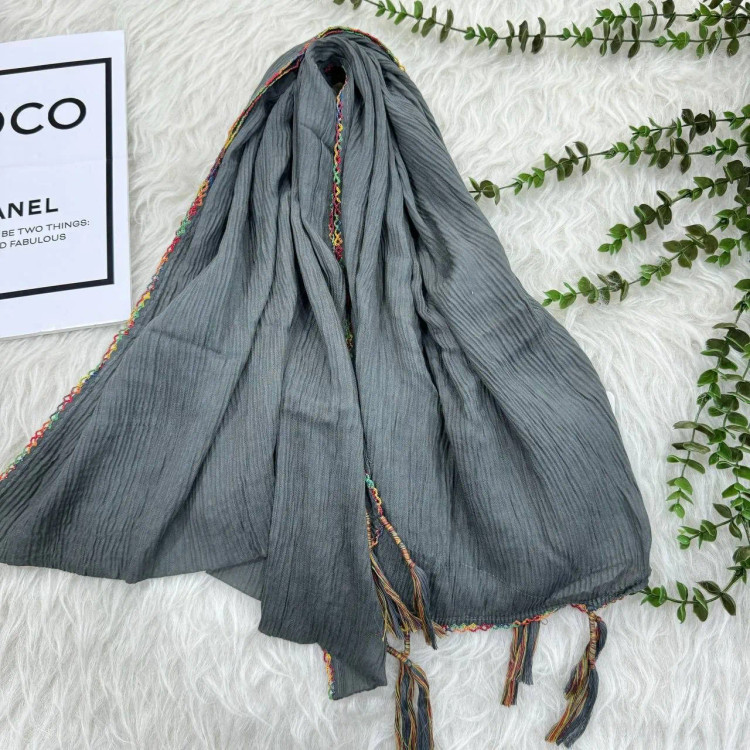 شال برشکا ساده وارداتی کد 988 بدون آبرفت و رنگ رفت