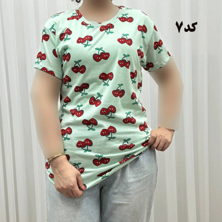 تیشرت طرحدار H&M کد 1170 آبرفت و رنگ رفت ندارد چروک نمیشود سایزبندی کامل S تا XXXL