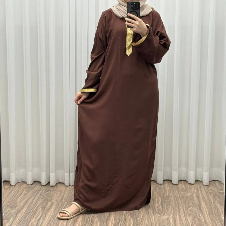 پیراهن ساحلی نخی شسته شده فری سایز زنانه تا سایز 52 کمربنددار بدون آبرفت و رنگ رفت