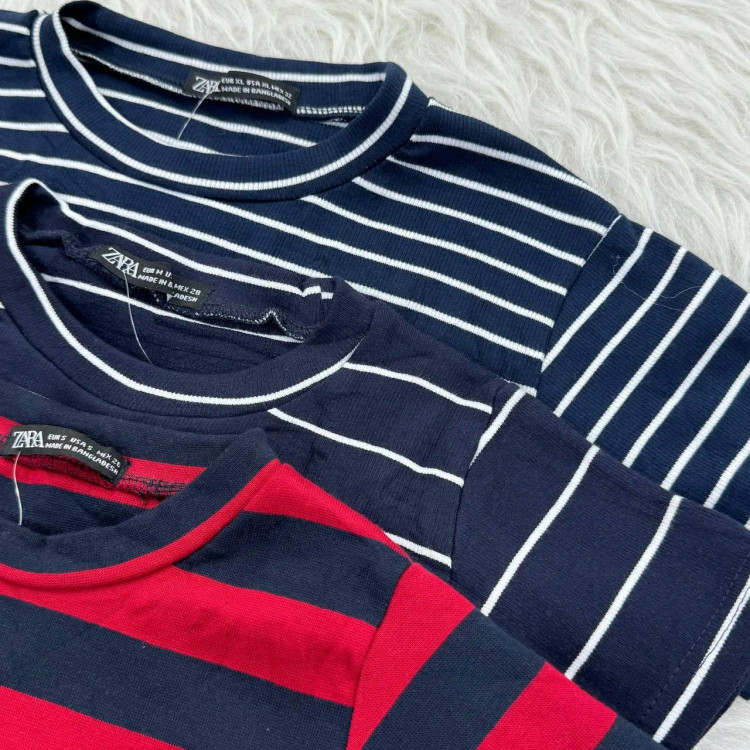 کراپ راه راه کبریتی چهارفصل زنانه دخترانه تنخور شیک سایز S M L XL XXL