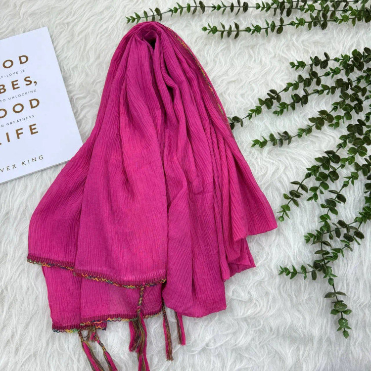 شال برشکا ساده وارداتی کد 988 بدون آبرفت و رنگ رفت