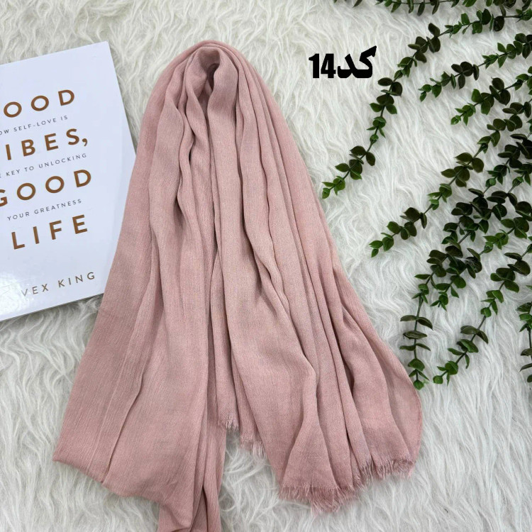 شال وارداتی سوپرنخ ساده کد 1243 قواره 200×70 سانتیمتر بدون آبرفت و چروک