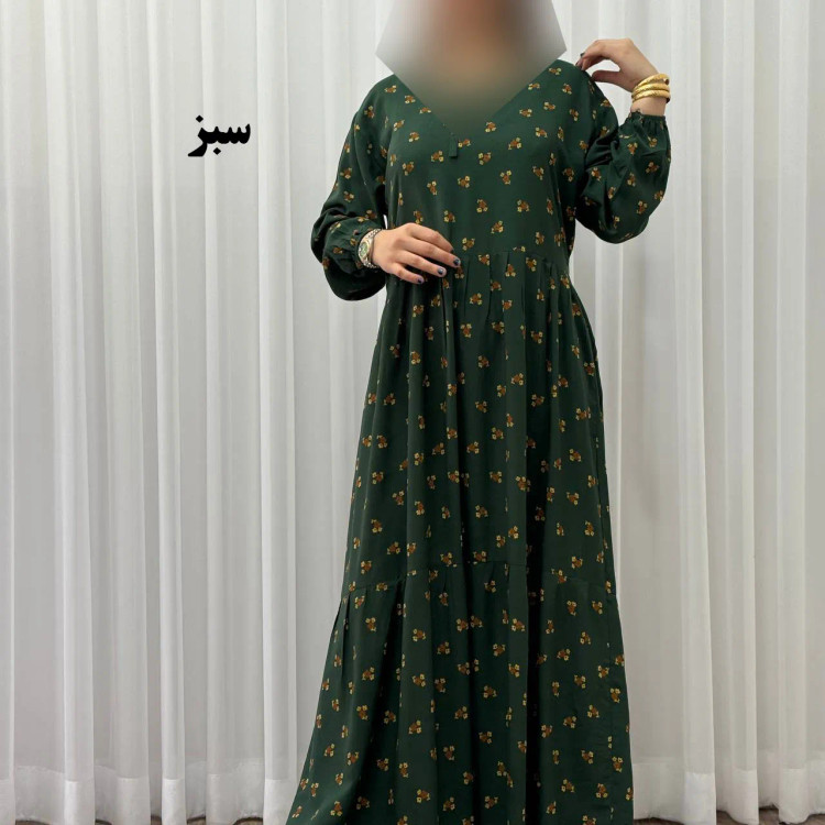 پیراهن ساحلی زنانه گلریز نخی فری سایز تا 48 آیدایی کمربند دار شیک و راحت چهارفصل