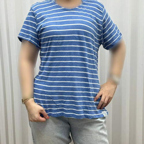 تیشرت راه راه کلاهدار بنگلادشی نخ پنبه چهارفصل تن خور راحت زنانه دخترانه سایز بزرگ