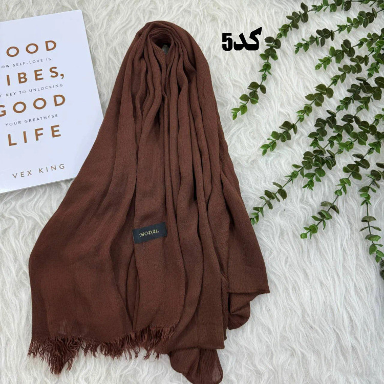 شال وارداتی سوپرنخ ساده کد 1243 قواره 200×70 سانتیمتر بدون آبرفت و چروک