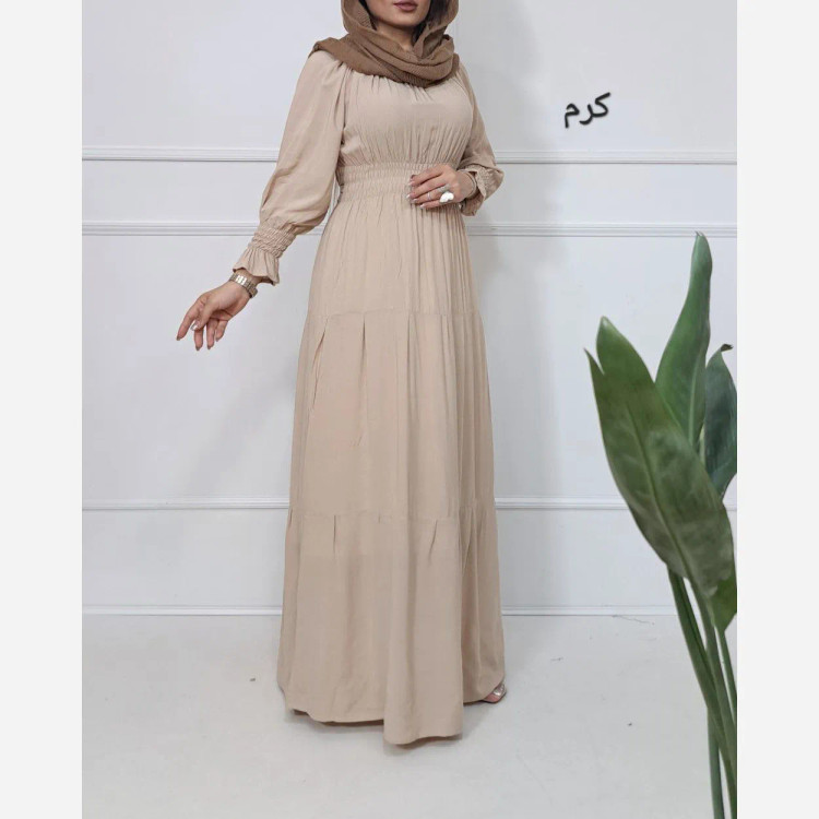 پیراهن ساحلی نخی طرح فرح فری سایز تا 48 قد 138 دور سینه 110 بدون آبرفت و رنگ رفت