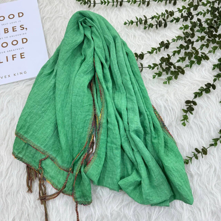 شال ساده نخی دندان موشی وارداتی کد 989 بدون آبرفت و رنگ رفت و چروک