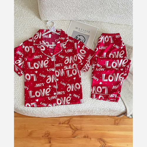 ست بلوز شلوار ساتن زنانه وارداتی شیک و راحت مناسب چهارفصل سایز XL 2XL