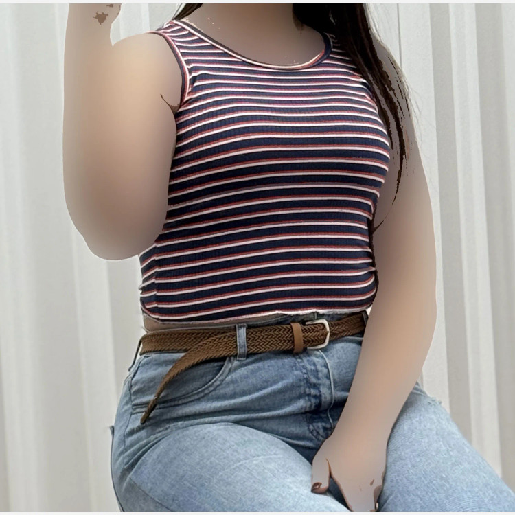 تاپ راه راه کبریتی زنانه چهارفصل تنخور شیک سایزبندی کامل