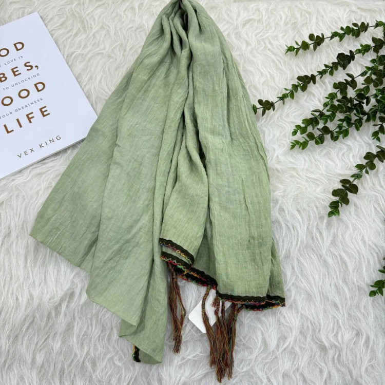 شال ساده نخی دندان موشی وارداتی کد 989 بدون آبرفت و رنگ رفت و چروک