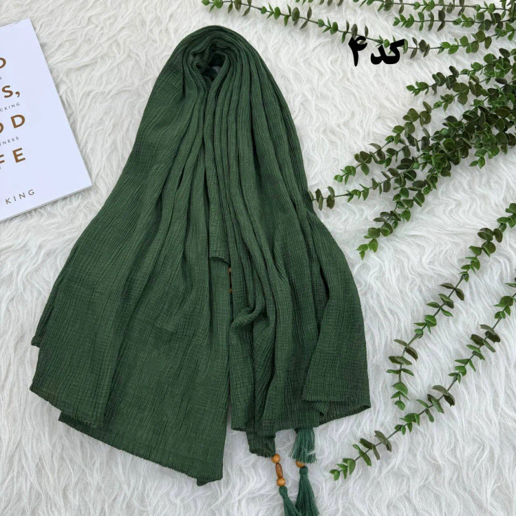 شال نخی ساده ریز برشکا کد 990 بدون آبرفت و رنگ رفت، مناسب استفاده روزمره، بدون پرز و دون دون، سر نمیخورد، قواره 210x95 سانت