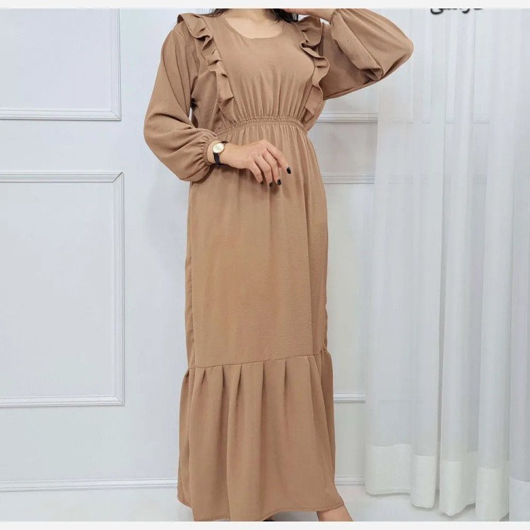 پیراهن ساحلی زارا فری سایز ابر باد زنانه تا سایز 48 چهارفصل شیک و راحت بدون بدن نما