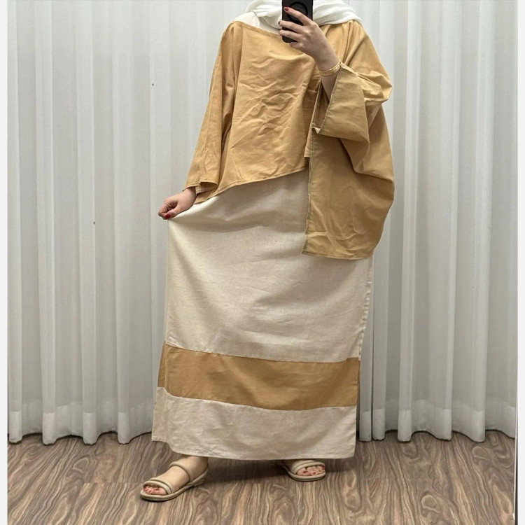 سارافون لنین فری سایز تا 48 شسته شده تنخور شیک و راحت چهارفصل زنانه دخترانه بدون سایه انداختن