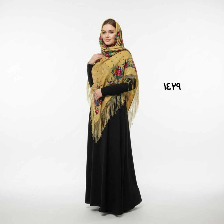 روسری ترکمن اصل پشمی ضخیم قواره بزرگ مناسب پاییز و زمستان