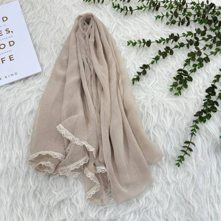 شال نخی روزمره قواره بزرگ 190×75 سانت سر نمیخورد پرز و گلوله نمیشود