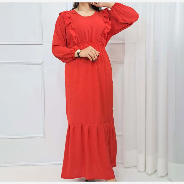 پیراهن ساحلی زارا فری سایز ابر باد زنانه تا سایز 48 چهارفصل شیک و راحت بدون بدن نما