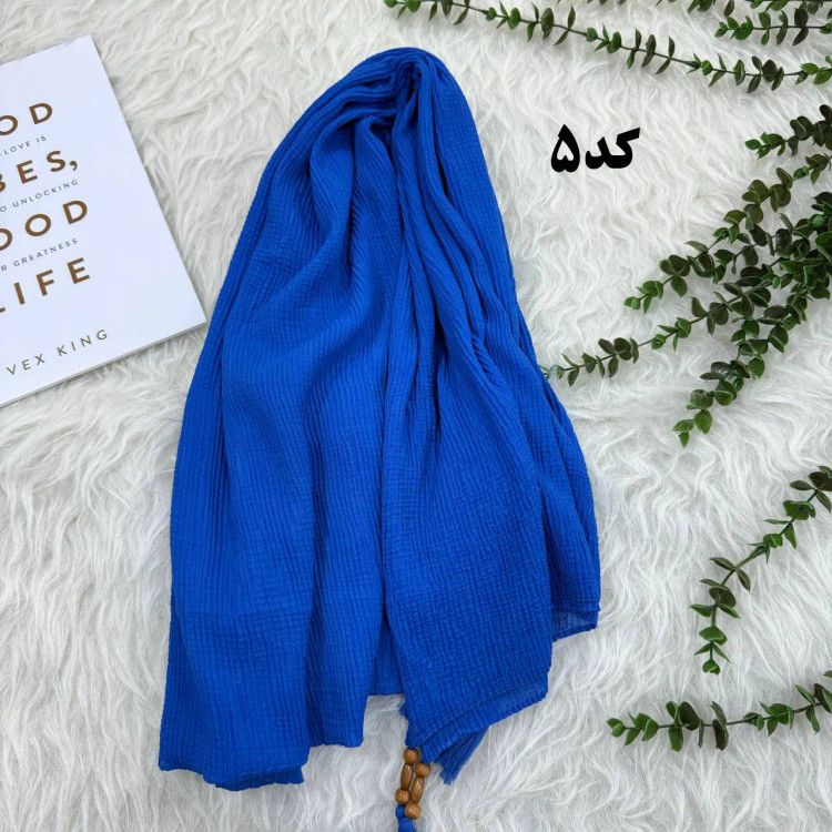 شال نخی ساده ریز برشکا کد 990 بدون آبرفت و رنگ رفت، مناسب استفاده روزمره، بدون پرز و دون دون، سر نمیخورد، قواره 210x95 سانت