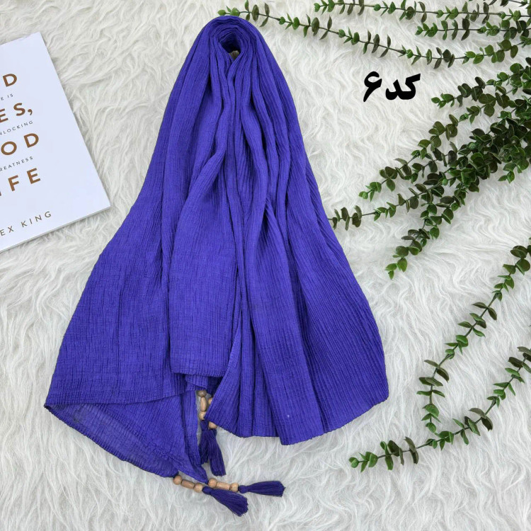 شال نخی ساده ریز برشکا کد 990 بدون آبرفت و رنگ رفت، مناسب استفاده روزمره، بدون پرز و دون دون، سر نمیخورد، قواره 210x95 سانت