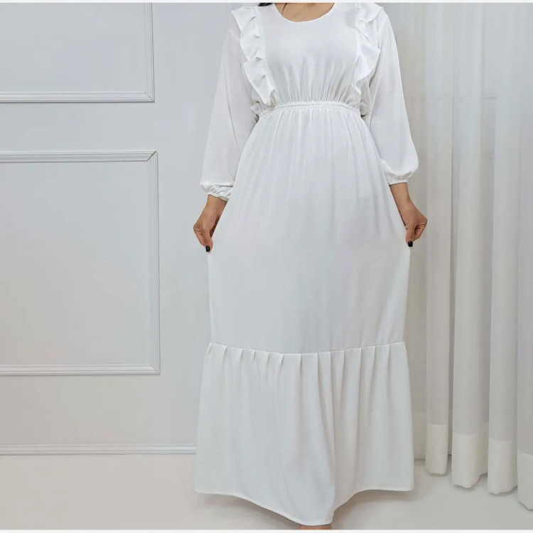 پیراهن ساحلی زارا فری سایز ابر باد زنانه تا سایز 48 چهارفصل شیک و راحت بدون بدن نما