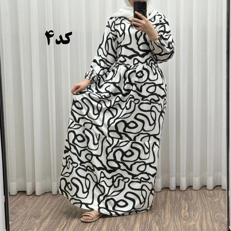 پیراهن ساحلی بوگاتی فری سایز تا 48 شیک و راحت چهارفصل زنانه و دخترانه بدون بدن نما کمربند دار