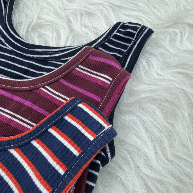 تاپ راه راه کبریتی زنانه چهارفصل تنخور شیک سایزبندی کامل