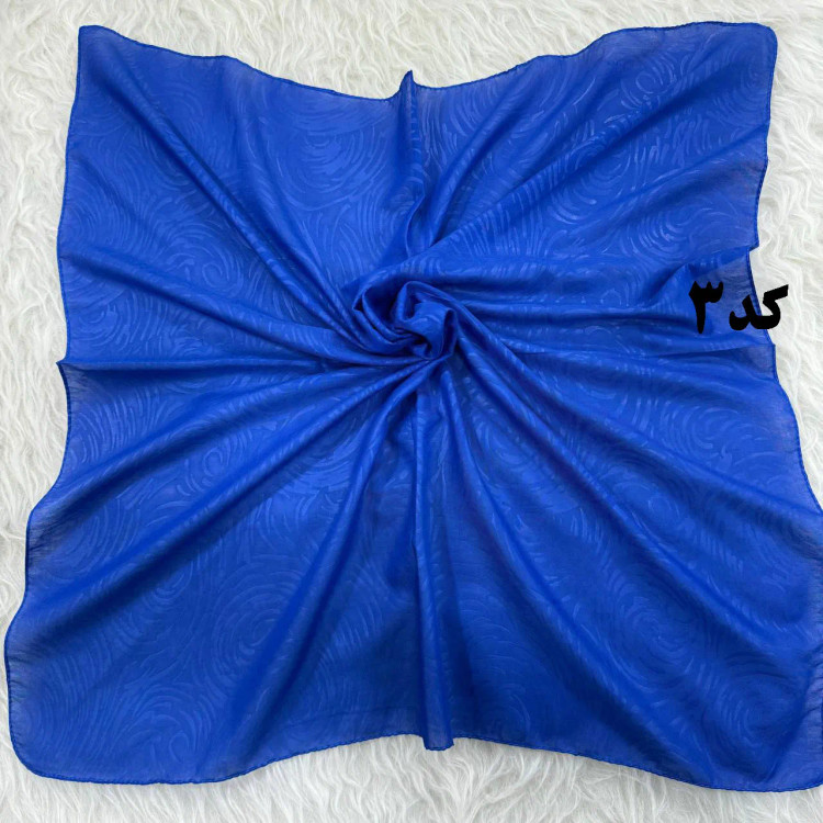 مینی اسکارف نخی ساده سایز 74x74 سانت مناسب استفاده روزمره بدون پرز و سُر خوردن