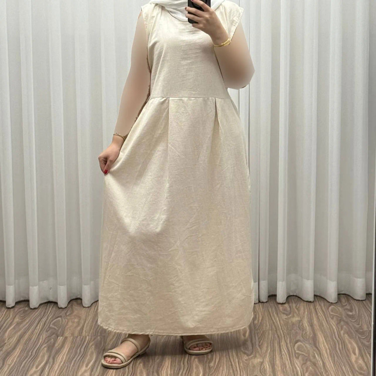 سارافون لنین فری سایز تا 48 شسته شده تنخور شیک و راحت چهارفصل زنانه دخترانه بدون سایه انداختن