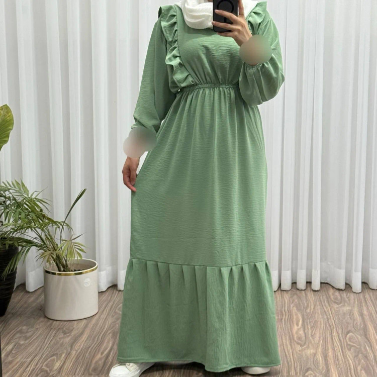 پیراهن ساحلی زارا فری سایز ابر باد زنانه تا سایز 48 چهارفصل شیک و راحت بدون بدن نما