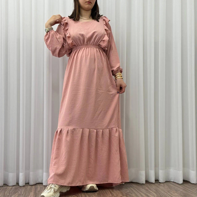 پیراهن ساحلی زارا فری سایز ابر باد زنانه تا سایز 48 چهارفصل شیک و راحت بدون بدن نما