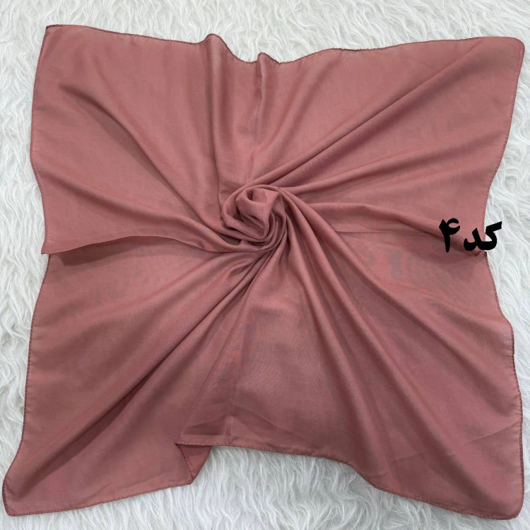 مینی اسکارف نخی ساده سایز 74x74 سانت مناسب استفاده روزمره بدون پرز و سُر خوردن